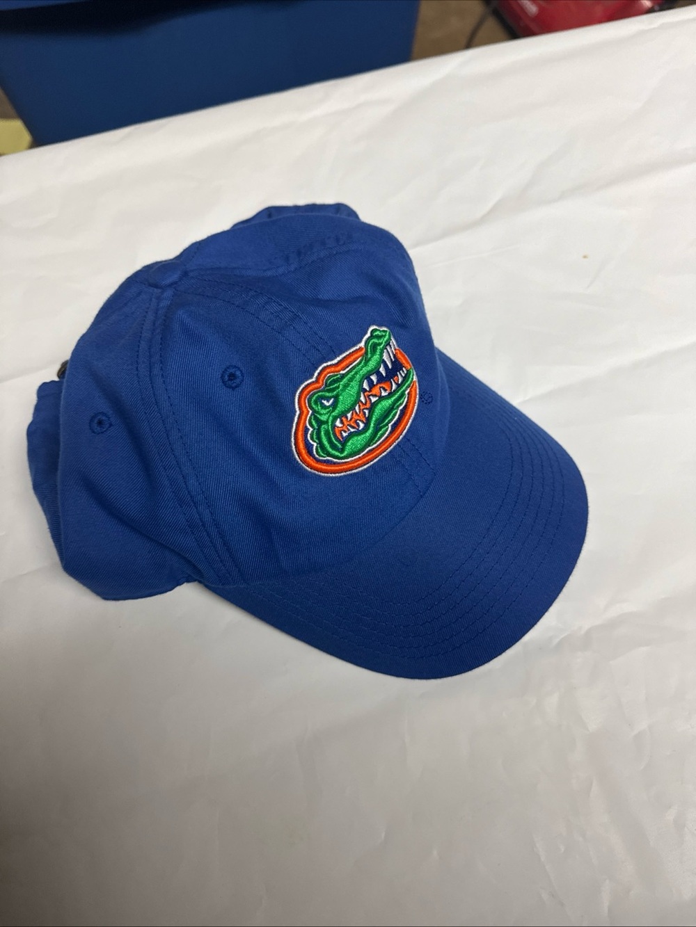 Top of the World Royal Blue Cap with Green & Orange Gator Patch